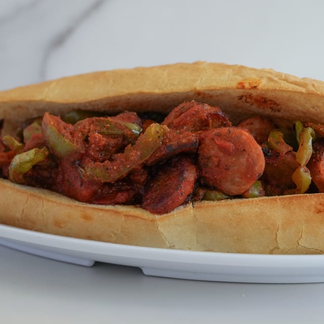 Sausage & Peppers Sub.