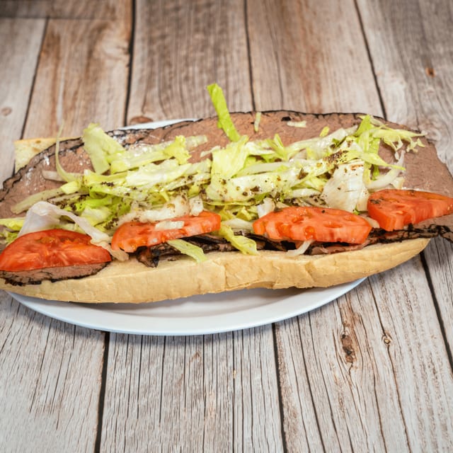 Cold Italian Roast Beef Sub.